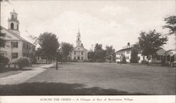 Across the Green - a glimpse of part of Storrowton Village Postcard
