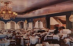 Waverly Inn's Crystal Room. Chandeliers from "Saratoga" Postcard