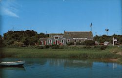 View of the Sail Loft Overlooking Beautiful Stage Harbor Postcard