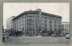 Ostego Hotel Jackson, MI Postcard Postcard Postcard