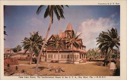 Casa Cayo Hueso - The Southernmost House in the USA Postcard