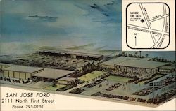 San Jose Ford California Postcard Postcard Postcard