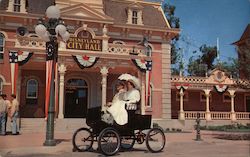 Old Carriages Pass City Hall Postcard