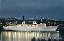 Swedish-American Line - Gothenburg Direct New York Postcard