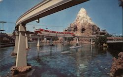 Monorail System at Disneyland Postcard