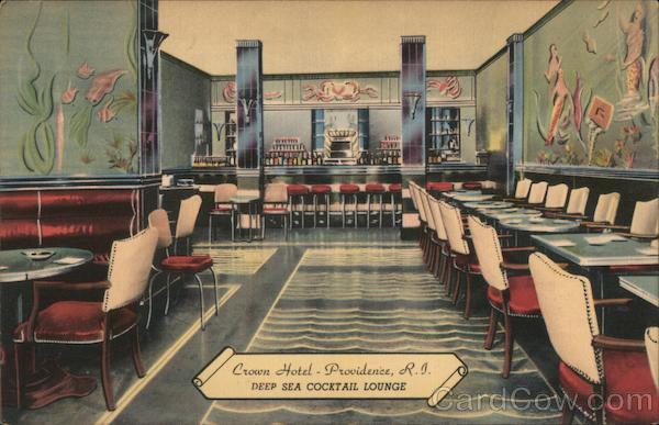 Crown Hotel Deep Sea Cocktail Lounge Providence Rhode Island