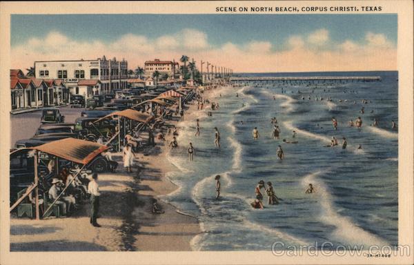 Scene on North Beach Corpus Christi Texas