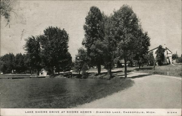 Lake Shore Drive at Shore Acres, Diamond Lake Cassopolis Michigan