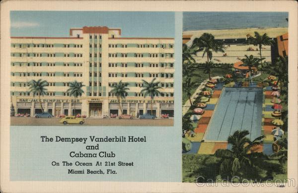 The Dempsey Vanderbilt Hotel and Cabana Club Miami Beach Florida