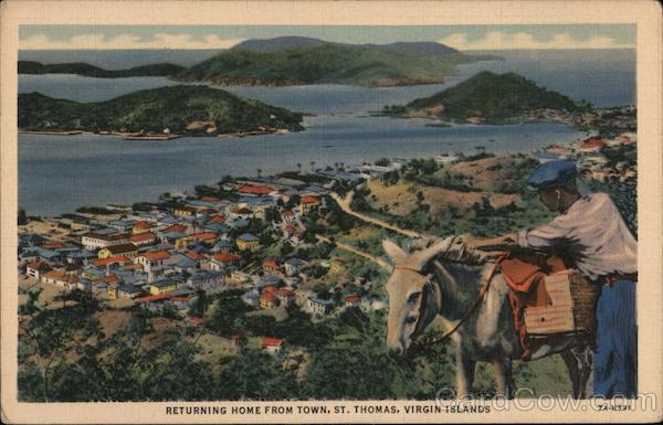 Returning Home from Town St. Thomas Virgin Islands