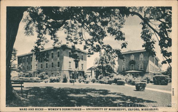 Ward and Ricks - Women's Dormitories - University of Mississippi Oxford