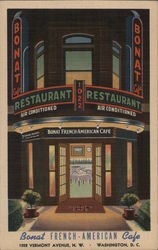 Bonat French-American Cafe Postcard
