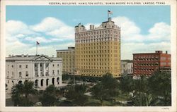 Federal Building, Hamilton Hotel, Sames Moore Building Postcard