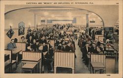 Cafeteria and Webb's 400 Employees Postcard