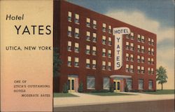 Hotel Yates Utica, NY Postcard Postcard Postcard