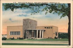 Radio Station W.M.U.U., Bob Jones University Postcard