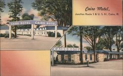 Cairo Motel Illinois Postcard Postcard Postcard