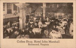 Coffee Shop, Hotel John Marshall Postcard