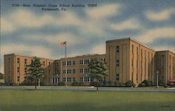 Main Hospital Corps School Building, USNH Postcard