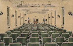 Auditorium, Hospital Corps School, USNH Postcard