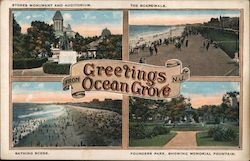 Greetings from Ocean Grove, N.J. Postcard