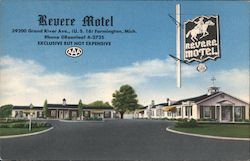 Revere Motel Farmington, MI Postcard Postcard Postcard