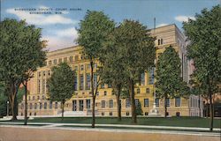 Sheboygan County Court House Postcard