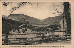 The Greenbrier Airport and Allegheny Mountains Postcard