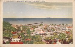 Overlooking Business Section Ventura, CA Postcard Postcard Postcard