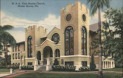 First Baptist Church Postcard