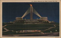 Liberty Memorial by Night Postcard