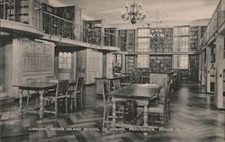 Library, Rhode Island School of Design Postcard