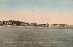 East End Waterfront, Hawk's Nest Beach Old Lyme, CT Postcard Postcard Postcard