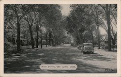 Main Street Old Lyme, CT Postcard Postcard Postcard