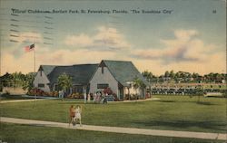 Tourist Clubhouse, Bartlett Park. "The Sunshine City" Postcard