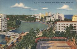 Lake Pancoast Hotel Area Postcard