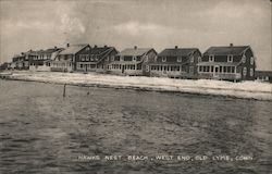 Hawks Nest Beach, West End Old Lyme, CT Postcard Postcard Postcard