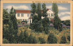 Residence of Tyrone Power Postcard