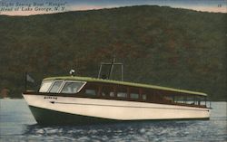 Sight Seeing Boat Ranger Lake George, NY Postcard Postcard Postcard