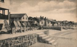 Clinton Beach from Carrie's Inn Postcard