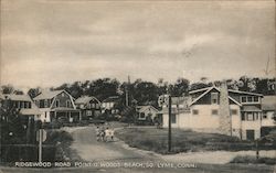 Ridgewood Road Point O'Woods Beach Postcard