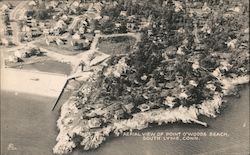 Aerial View of Point O'Woods Beach Postcard