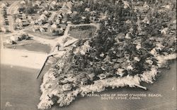 Aerial View of Point O'Woods Beach South Lyme, CT Postcard Postcard Postcard