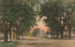 Main Street Old Saybrook, CT Postcard Postcard Postcard