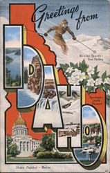 Greetings from Idaho Postcard Postcard Postcard