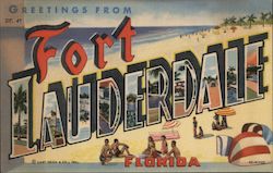 Greetings From Fort Lauderdale Postcard