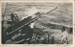 Navy "Fish" Directed at Enemy Vessel Postcard