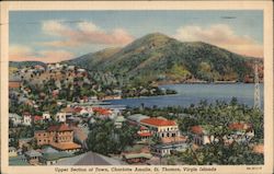 Upper Section of Town Postcard