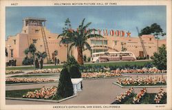 Hollywood Motion Picture Hall of Fame Postcard
