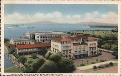 Manila Bay and Elks' and Army and Navy Clubs Postcard